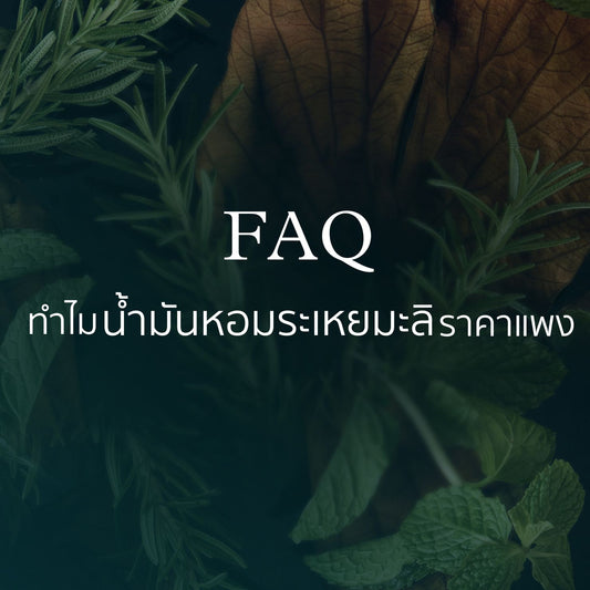 ทำไมน้ำมันหอมระเหยมะลิถึงแพง